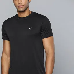 HRX By Hrithik Roshan Seamless Rapid-Dry Slim Fit Yoga T-shirt-image-5