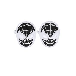 bodha Rhodium Plated Silver-Toned Spiderman Cufflinks-24