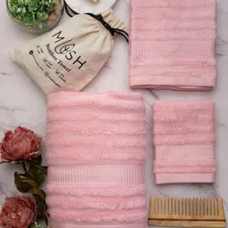 MUSH Pack of 3 Ultra Soft & Eco Friendly Bamboo Towel Set - 600 GSM-picture-23