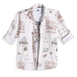 CAVIO Boys Comfort Textured Conversational Casual Shirt With T-shirt-57