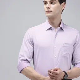 Arrow Manhattan Slim Fit Textured Pure Cotton Formal Shirt-picture-36