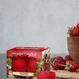 YANKEE CANDLE Set Of 12 Red Raspberry Tealight Candles-21