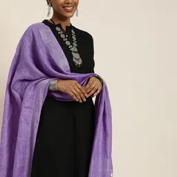 Taavi Zari Linen Dupatta-51