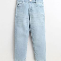Cherry Crumble Boys Blue Light Fade Regular Fit Jeans-image-4