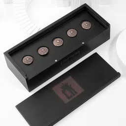 COSA NOSTRAA Set of 5 Gold-Toned The Sun-Star Buttons-42