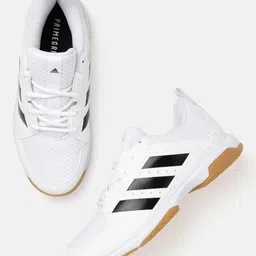 ADIDAS Women White Woven Design Ligra 7 Training Shoes-image-40