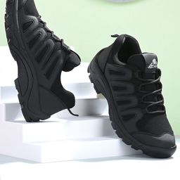 Leo's Fitness Shoes Men Mesh Trekking Non-Marking Shoes-picture-5