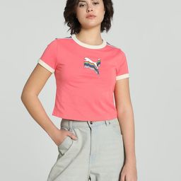 Puma Brand Logo Printed Slim Fit T-shirt-image-71