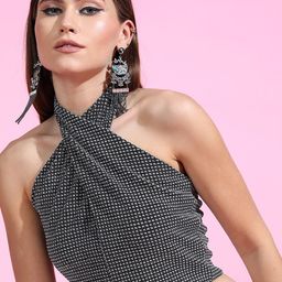 Tokyo Talkies Women Abstract Printed Halter Neck Top-image-58