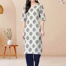 Moda Rapido Pack of 2 Printed Straight Kurta with Trousers-picture-2