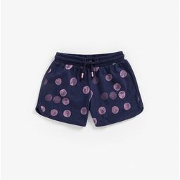 mothercare Girls Navy Blue & Pink Printed Cotton Shorts-image-60