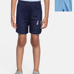 Jordan Boys Blue Self Design HBR Reverse Sports Shorts-image-78