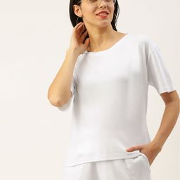 Bene Kleed Women Solid Pure Cotton T-shirt with Shorts-picture-10