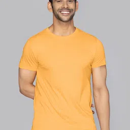 XYXX Men Orange N9 Silver Finish Solid Lounge T-shirts-picture-44
