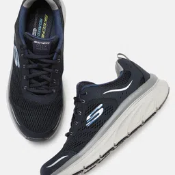 Skechers Men Navy Blue D'Lux Walker Air Cooled Memory Foam Sneakers-image-32
