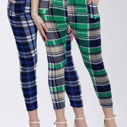 KLOTTHE Women Pack Of 2 Checked Skinny-Fit Treggings-picture-17