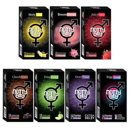 noTTy Boy Set of 7 Flavored Premium Condoms - 10 pcs each-18