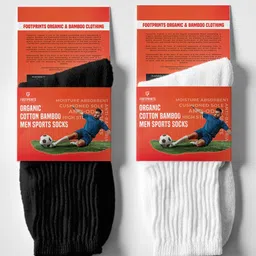 FOOTPRINTS Men Pack Of 2 Bamboo Cotton Calf Length Docks-50