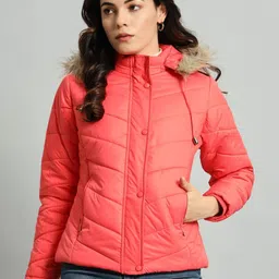 AR-FIT Women Polyester Water Resistant Puffer Jacket-image-64