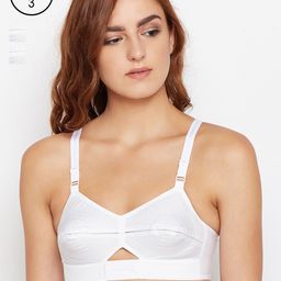 Bodycare White Solid Non-Wired Non Padded Everyday Bra-picture-46