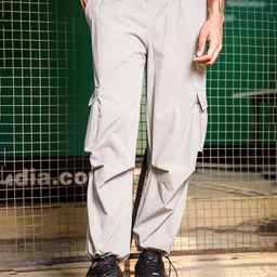 House of Koala Unisex Baggy Fit Parachute Cargo Trousers-image-81