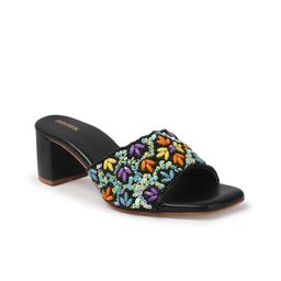 Anouk Colourblocked PU Block Sandals image 4