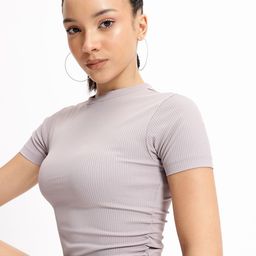 glitchez Breathe Basics Ruched Fitted Top image 3