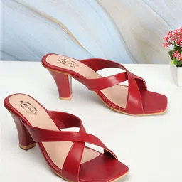 Denill Criss-Cross Strap Block Heels image 3