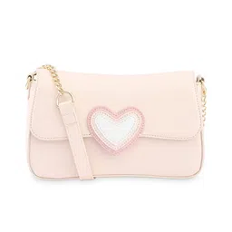 Fastrack PU Structured Shoulder Bag with Cut Work image 5