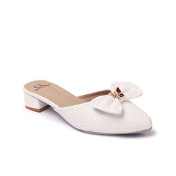Carlton London Textured Party Block Mules with Bows image 5