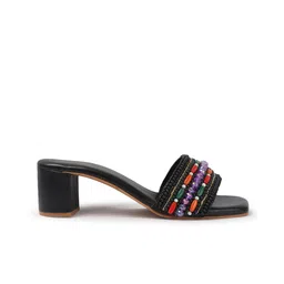 Anouk Colourblocked PU Block Sandals image 4