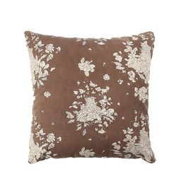 Contrast Living Set Of 2 Brown & White Printed Square Cushion Covers image 2