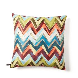 HOUZZCODE Multicoloured Set of 2 Printed 16'' x 16'' Square Cushion Covers image 3