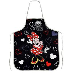 Kuber Industries Unisex Pack Of 3 Black & Red Printed Silk Apron image 2