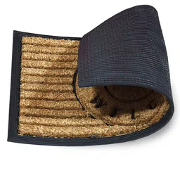 Aura Camel Brown Printed Anti-Skid Dirt Collecting Doormat image 3