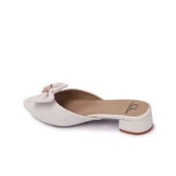 Carlton London Textured Party Block Mules with Bows image 3