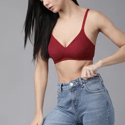 Roadster Maroon Solid Non-Wired Non Padded Everyday Bra RDST-PAAM-BRA-019A-G15-picture-26
