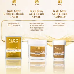 VLCC Set Of 4 Insta Glow Gold Bleach With Colloidal Gold - 60 g Each image 2