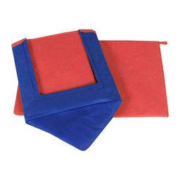 Kuber Industries Set Of 3 Blue & Red Solid Sustainable Shirt Stackers image 5