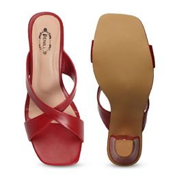 Denill Criss-Cross Strap Block Heels image 5
