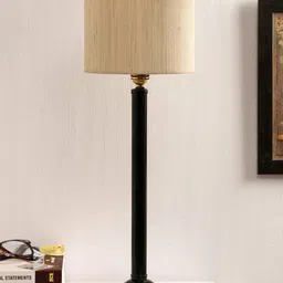 Devansh Cream-Coloured Solid Buffet Table Lamp image 3