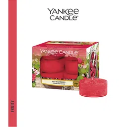 YANKEE CANDLE Set Of 12 Red Raspberry Tealight Candles image 4