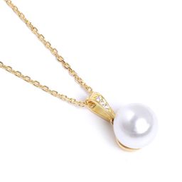 Carlton London 18kt Gold Plated Circular Pearl Studs & Necklace Set image 5