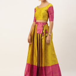 Fabcartz Semi-Stitched Lehenga & Unstitched Blouse With Dupatta image 4