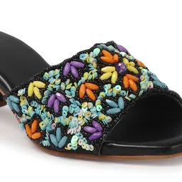 Anouk Colourblocked PU Block Sandals image 3