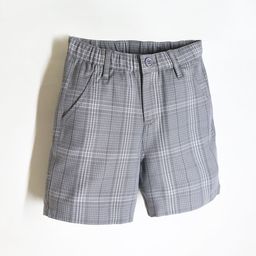Cherry Crumble Boys Checked Pure Cotton Shorts-57