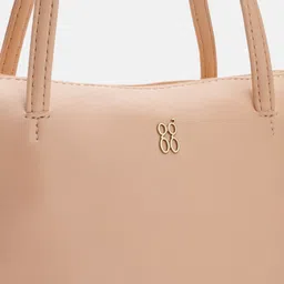 Baggit Solid PU Structured Handheld Bag With Minimal Studded Detail image 3