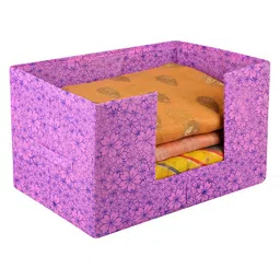 Kuber Industries Purple Regular Saree Organizer-44