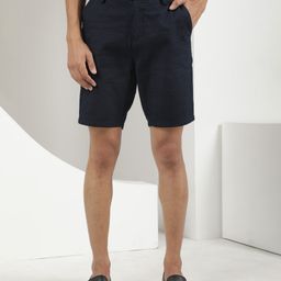 RARE RABBIT Men Jaky Slim Fit Mid-Rise Cotton Shorts-image-86
