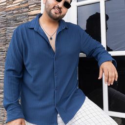 Instafab Plus Men Comfort Opaque Casual Shirt-picture-42
